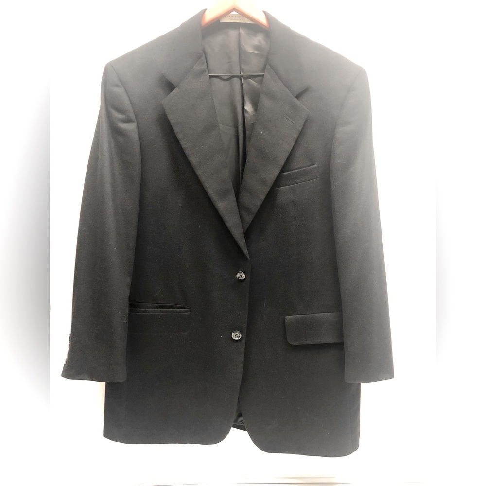 Cashmere sports coat, black, EUC 0886